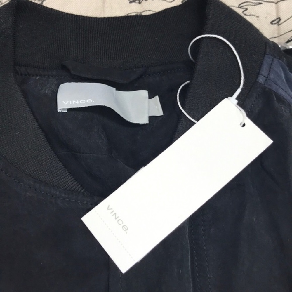 Vince Colorblock Bomber Jacket - Picture 3 of 8